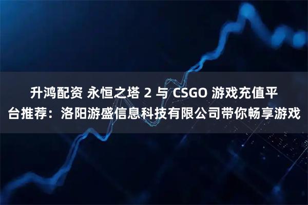 升鸿配资 永恒之塔 2 与 CSGO 游戏充值平台推荐：洛阳游盛信息科技有限公司带你畅享游戏